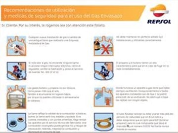 RECOMENDACIONES PARA EL USO DE GAS ENVASADO