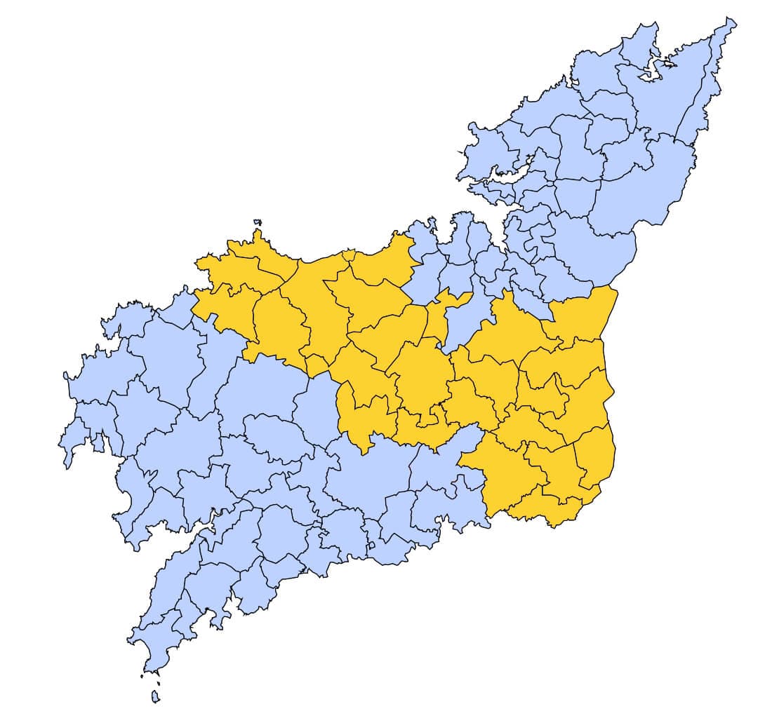 Mapa reparto A Coruña